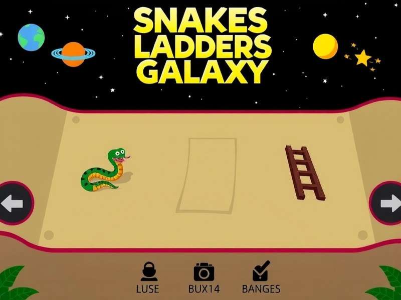Snakes Ladders Galaxy Game Interface